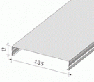 Рейка потолочная Албес AN135 A металик 4м.