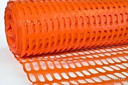 Пластиковая аварийная сетка 1х50 м,ячейка 40х95мм (оранжевый) 