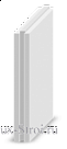 Плита пазогребневая гипсовая МАГМА 667х500х80мм (полнотелая)
