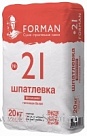 Шпатлевка гипсовая финишная белая ФОРМАН 21 /FORMAN №21 (от  0,2 мм до  2 мм)  20 кг