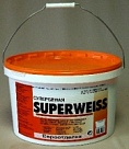 Краска Superweiss/Супервэйс водоэмульсионная, Супербелая 98% белизны  14кг