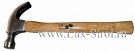 Молоток-гвоздодер слесарный с деревянной ручкой (вес - 600 гр)