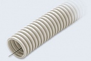 Труба ПВХ гофрированная (гофра) с протяжкой (диам. 20 мм) (100 метров)