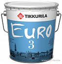  ТИККУРИЛА Евро 3 / TIKKURILA Euro 3 краска матовая латексная (9 л)