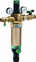 Фильтр промывной с манометром и регулятором давления для гор.воды Honeywell HS10S-1\2AAМ(100мк.) 